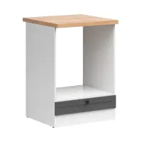 Mueble de cocina para horno Junona Line 60 cm grafito con encimera