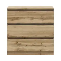 Cómoda Tetrix 75 cm con 3 cajones roble wotan