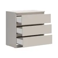 Cómoda Tetrix 75 cm con 3 cajones cachemira