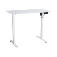 Escritorio gaming Emil 2 con regulación eléctrica 120 cm blanco