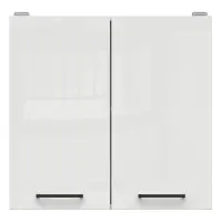 Armario de cocina superior Junona Line 60 cm de dos puertas brillo tiza