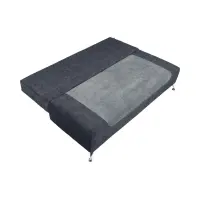 Диван трехместный Daria III раскладной с ящиком велюровый серый