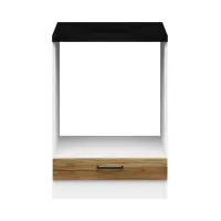 Mueble de cocina para horno encastrable Junona Line 60 cm roble delano claro con encimera