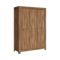 Armario de tres puertas Gent 150 cm roble stirling