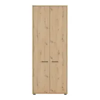 Librería con cerradura Space Office 80 cm con 2 puertas roble artisan