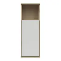 Armario suspendido Ema 36 cm con puerta y estante nogal jackson hickory/gris claro