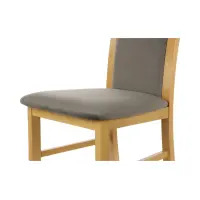 Silla tapizada Como marrón