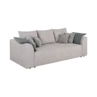 Sofá de tres plazas Royal IV plegable con arcón taupe