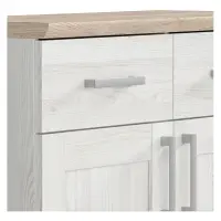 Cómoda Romance 96 cm con 2 puertas y 2 cajones alerce sibiu claro