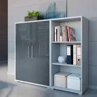 Estantería Office Lux 53 cm con 2 estantes gris