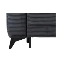 Sofá rinconera universal Martinez convertible con arcón de pana gris oscuro