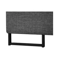 Sofá rinconera izquierdo Aragon extensible con reposacabezas y asiento regulables gris