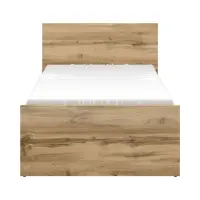 Cama Zele 90x200 roble wotan