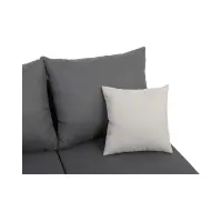 Sofá de esquina universal Laro convertible con arcón gris oscuro