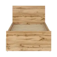 Cama Nuis 90x200 roble wotan