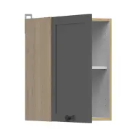 Armario de cocina superior Junona Line 40 cm con puerta izquierda/derecha roble bernstein/grafito
