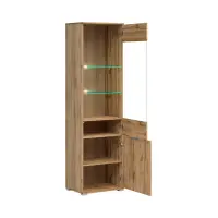 Vitrina Zele 56 cm con 2 puertas roble wotan