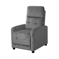 Sillón tradicional Monti con función relax gris