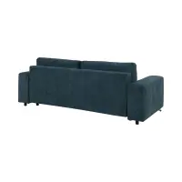 Sofá de tres plazas Kizo convertible turquesa