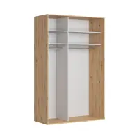 Armario de puertas correderas Flex 150 cm roble artisan/grafito