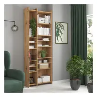 Estantería Benny 60 cm con 14 estantes roble artisan