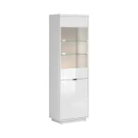 Vitrina Forn 64 cm con 2 puertas blanco brillo
