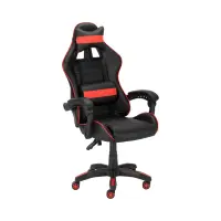 Silla gaming X-Play con cojines negro-roja