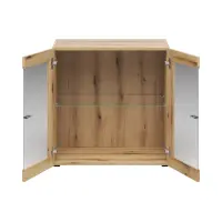 Vitrina System 64 con 2 puertas roble coast evoke