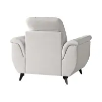 Sillón Doria de terciopelo crema