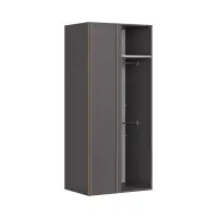 Armario de esquina Flex 97 cm con espejo gris