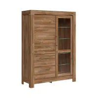 Вітрина Gent 115 см з 2 дверима та 2 шухлядами дуб стірлінг