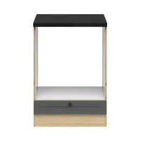 Armario de cocina para horno encastrado Junona Line 60 cm grafito con encimera