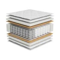 Colchón de muelles ensacados Alya 120x200 H4