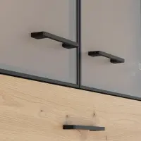 Стеллаж Space Office 80 см с 2 дверцами 2 ящиками и 2 полками дуб артизан