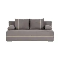 Sofá de tres plazas Mata con función de dormir y arcón beige