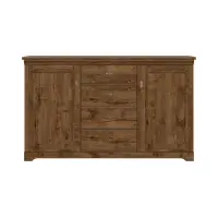 Cómoda Patras 153 cm con 2 puertas y 4 cajones roble april