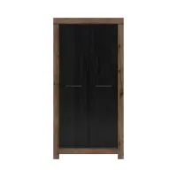 Armario de dos puertas Balin 98 cm roble monastery/roble negro