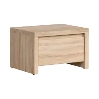 Mesita de noche Kaspian 51 cm con cajón roble sonoma