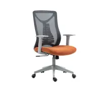 Silla giratoria Ergolex gris-naranja