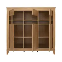 Vitrina Bergen 156 cm con 3 puertas alerce sibiu dorado