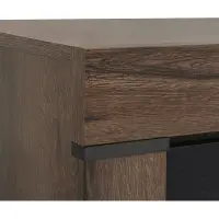 Vitrina Balin 101 cm con 2 puertas roble monastery/roble negro