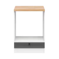 Mueble de cocina para horno Junona Line 60 cm grafito con encimera