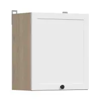 Szafka kuchenna górna Junona Line 50 cm z drzwiami lewostronnymi/prawostronnymi dąb bernstein/biały