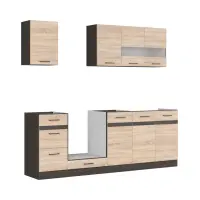 Кухонный комплект Junona Line 220 см дуб сонома