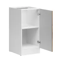 Armario de cocina bajo Junona Line 40 cm derecho sin encimera roble delano claro