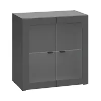 Vitrina System 64 de 2 puertas grafito