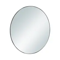 Espejo de pared con marco Esra 50 cm negro