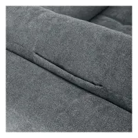 Sofá rinconera universal Norfolk convertible con arcón antracita