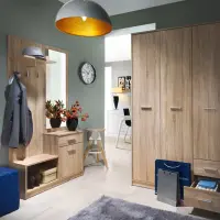 Conjunto de recibidor Nepo Plus 90 cm roble sonoma