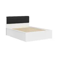 Panel tapizado para cama Tetrix 140 cm negro